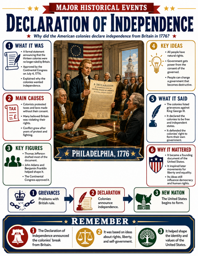 Declaration of Independence I Infographic