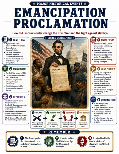Emancipation Proclamation I Infographic