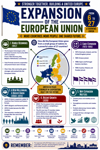 Expansion of the European Union I Infographic