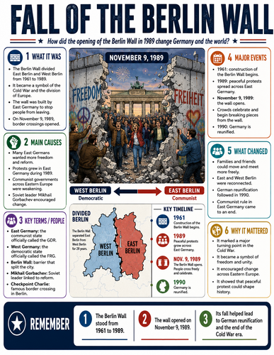 Fall of the Berlin Wall I Infographic