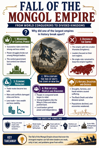 Fall of the Mongol Empire I Infographic