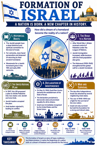 Formation of Israel I Infographic