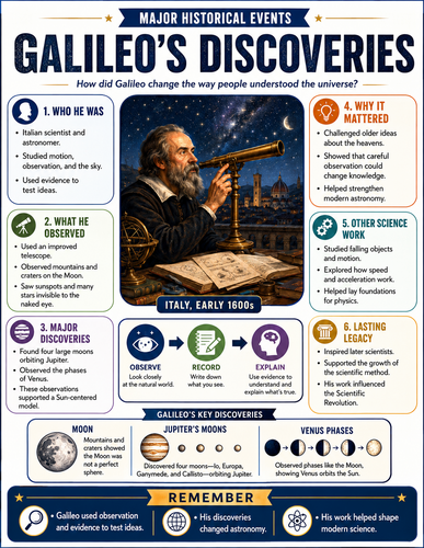 Galileo's Discoveries I Infographic