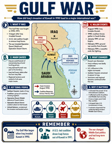 Gulf War I Infographic