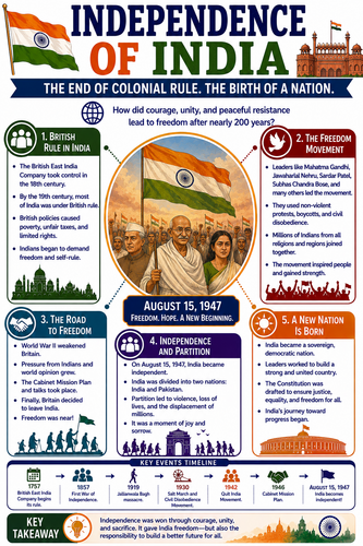 Independence of India I Infographic