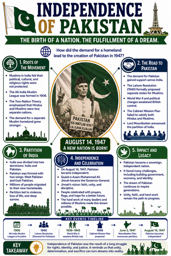 Independence of Pakistan I Infographic