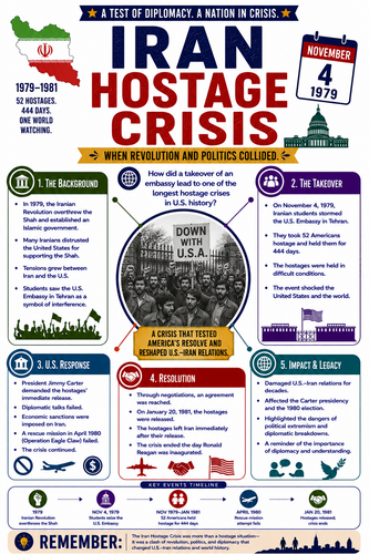 Iran Hostage Crisis I Infographic