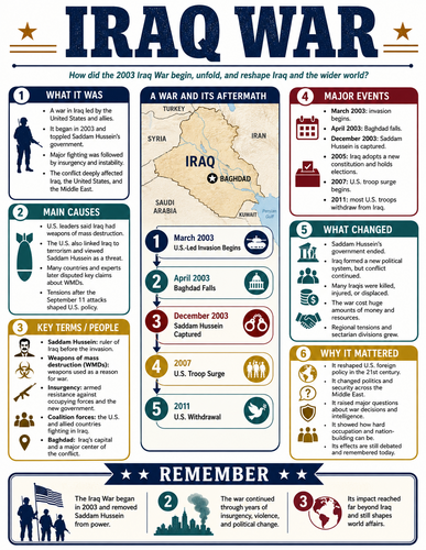 Iraq War I Infographic