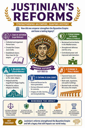 Justinian's Reforms I Infographic