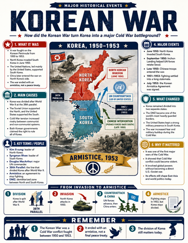 Korean War I Infographic