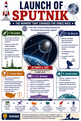 Launch of Sputnik I Infographic