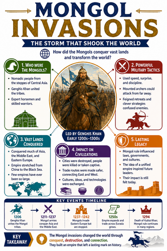 Mongol Invasions I Infographic