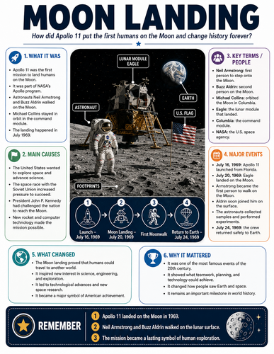 Moon Landing I Infographic