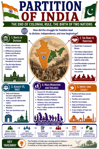 Partition of India I Infographic