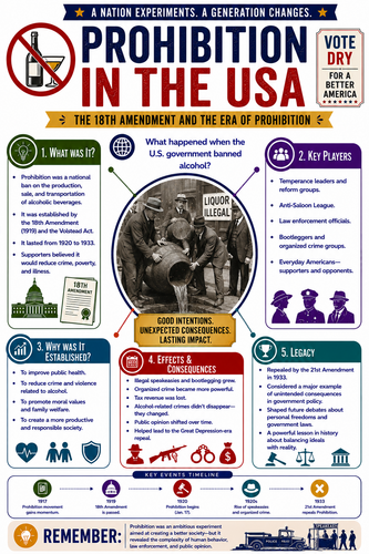 Prohibition in the USA I Infographic