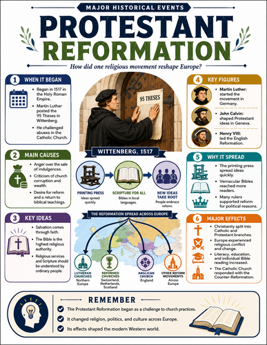 Protestant Reformation I Infographic
