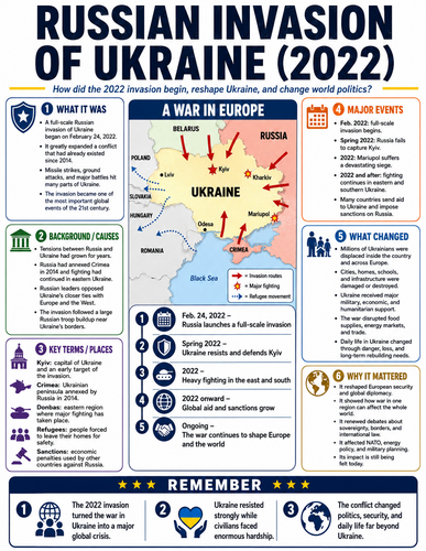 Russian Invasion of Ukraine 2022 I Infographic