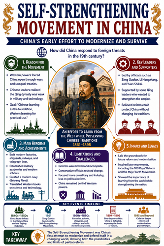Self-Strengthening Movement in China I Infographic