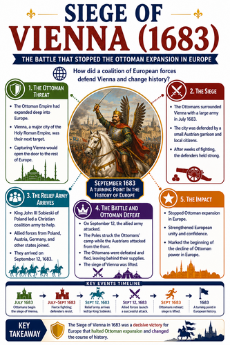 Siege of Vienna - 1683 I Infographic