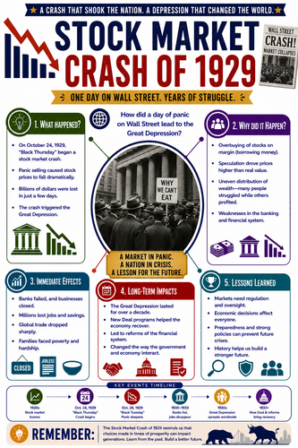 Stock Market Crash of 1929 I Infographic