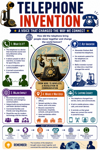 Telephone Invention I Infographic