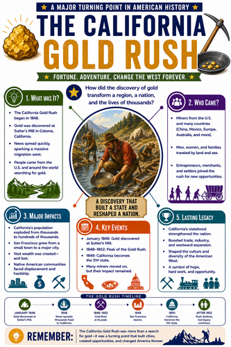 The California Gold Rush I Infographic