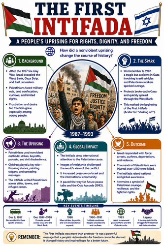 The First Intifada I Infographic