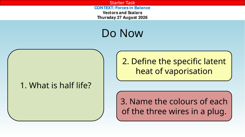 AQA GCSE Physics Forces in Balance