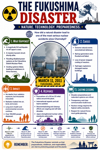 The Fukushima Disaster I Infographic