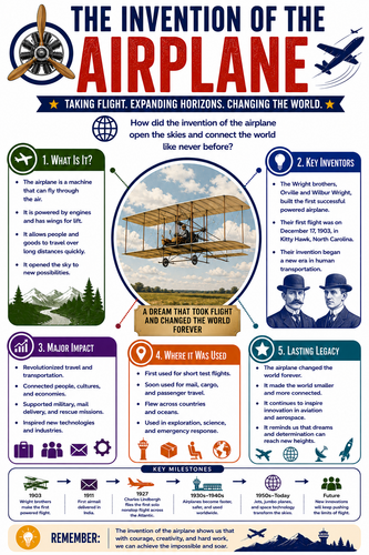 The Invention of the Airplane I Infographic