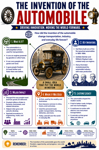 The Invention of the Automobile I Infographic