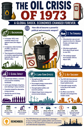 The Oil Crisis of 1973 I Infographic