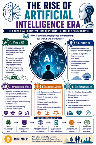 The Rise of Artificial Intelligence Era I Infographic