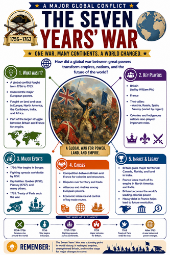 The Seven Years' War I Infographic