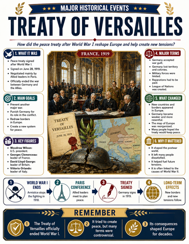 Treaty of Versailles I Infographic