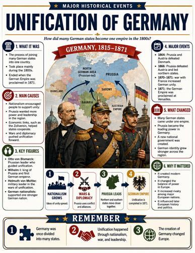 Unification of Germany I Infographic