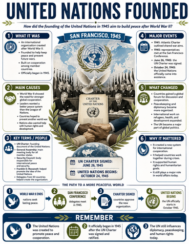 United Nations Founded I Infographic