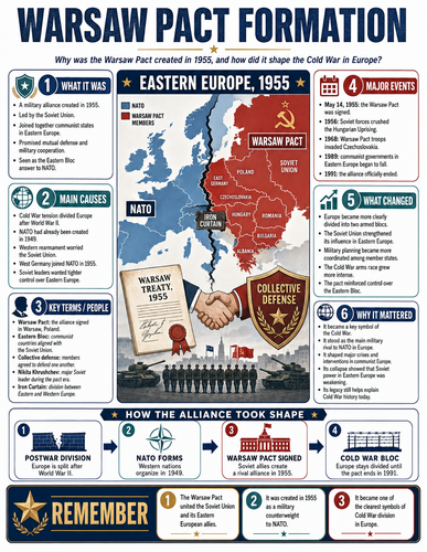 Warsaw Pact Formation I Infographic