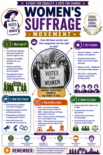 Women's Suffrage I Infographic