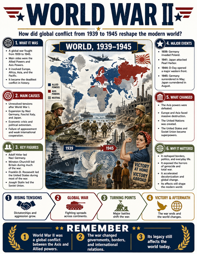 World War II I Infographic