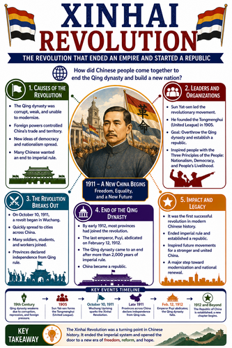 Xinhai Revolution I Infographic