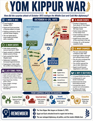 Yom Kippur War I Infographic