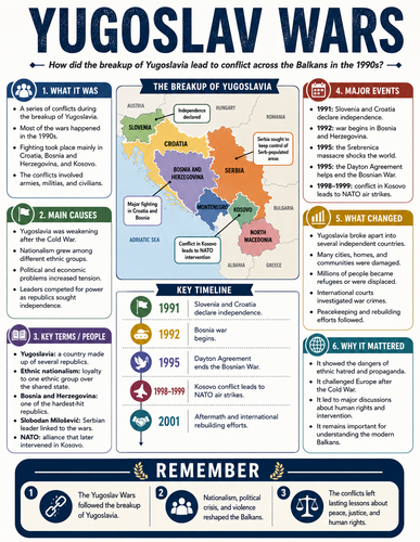 Yugoslav Wars I Infographic