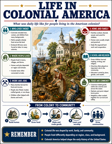 Life in Colonial America I U.S. History I Infographic Major Supreme Court Decisions in U.S. History