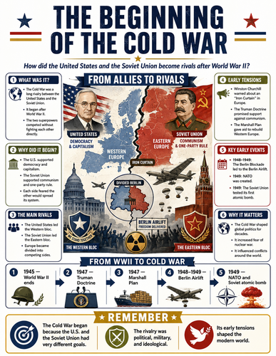 The Beginning of the Cold War I U.S. History I Infographic The Causes of the Civil War I U.S. Histor