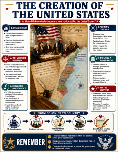 The Creation of the United States I U.S. History I Infographic The End of the Cold War I U.S. Histor