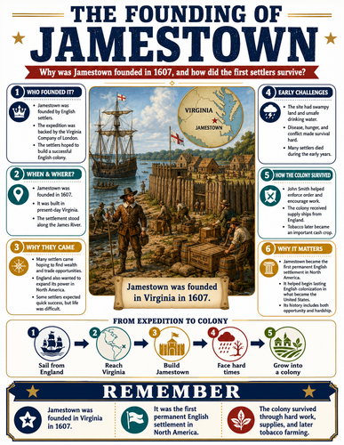 The Founding of Jamestown I U.S. History I Infographic The Korean War I U.S. History I Infographic