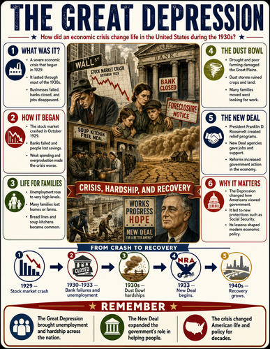 The Great Depression I U.S. History I Infographic The Lewis and Clark Expedition I U.S. History I In