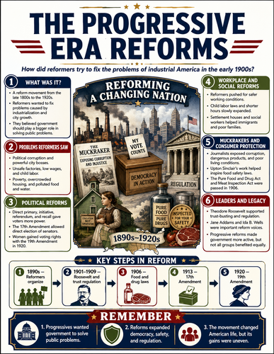 The Progressive Era Reforms I U.S. History I Infographic The Rise of the Digital Age I U.S. History