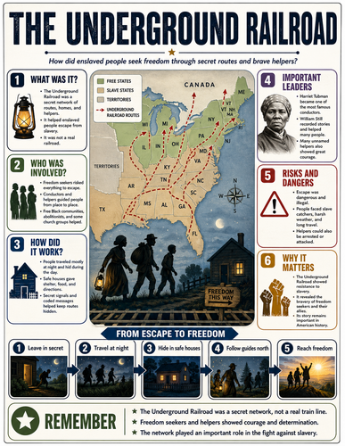 The Underground Railroad I U.S. History I Infographic The War of 1812 I U.S. History I Infographic